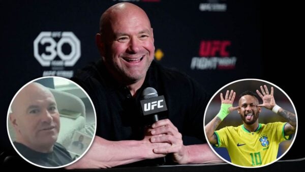 Dana White gets a rare Neymar Jr trading card