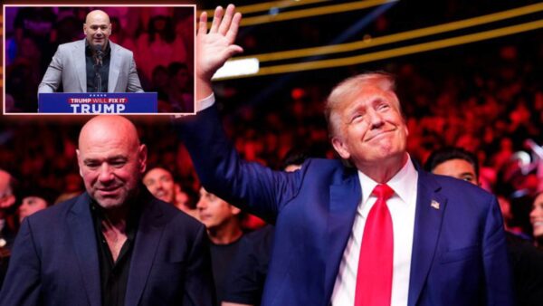 Dana White speaks for Donald Trump at MSG rally