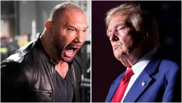 Dave Bautista and Donald Trump