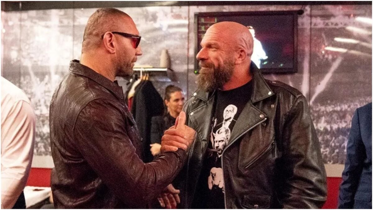 Dave Bautista and Triple H