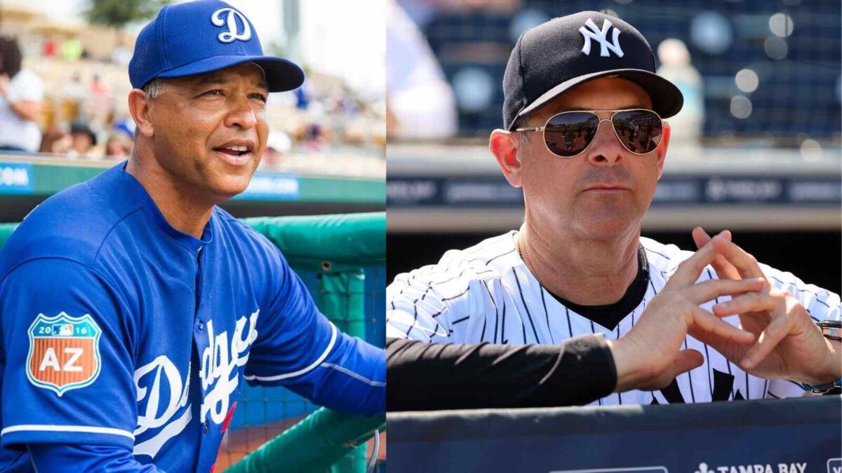 Dave Roberts and Aaron Boone