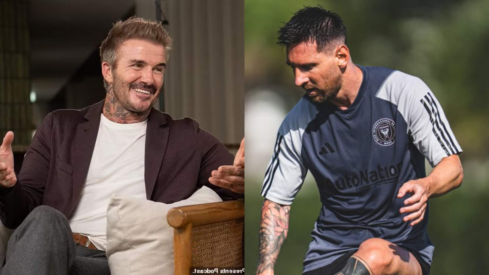 “The biggest myth” – Fans react as David Beckham reveals Lionel Messi turned up 3 hours early for first Inter Miami training