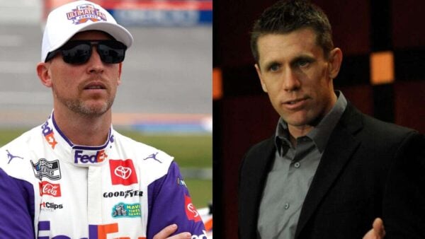 Denny Hamlin and Carl Edwards