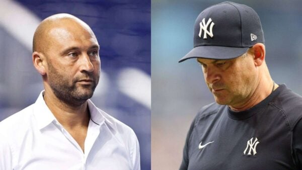 Derek Jeter and Aaron Boone