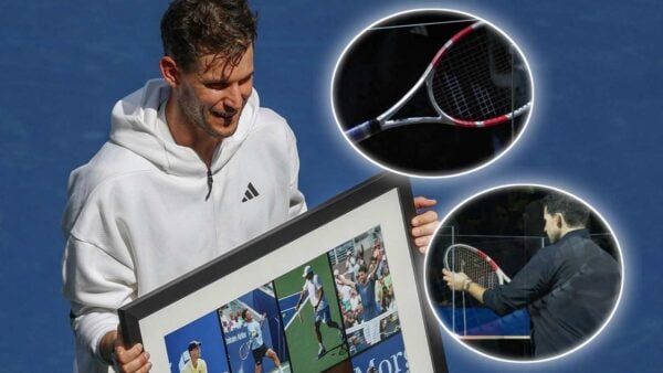 Dominic Thiem hung up his racket after first-round defeat at the Vienna Open