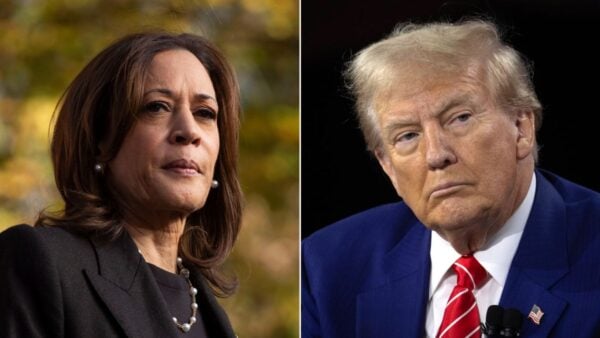 Donald Trump and Kamala Harris