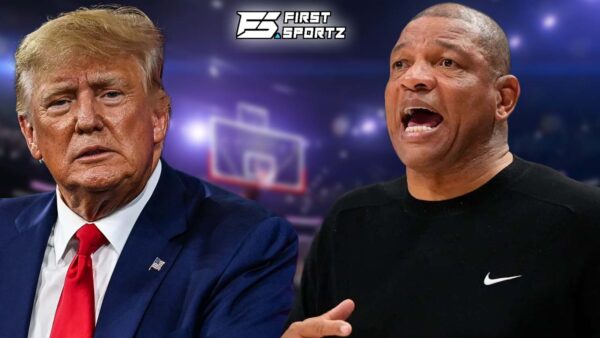 Donald Trump and Milwaukee Bucks head coach Doc Rivers