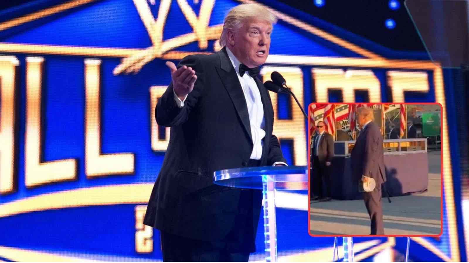 (Video) Donald Trump walks out to WWE legend’s entrance song in his promotional rally