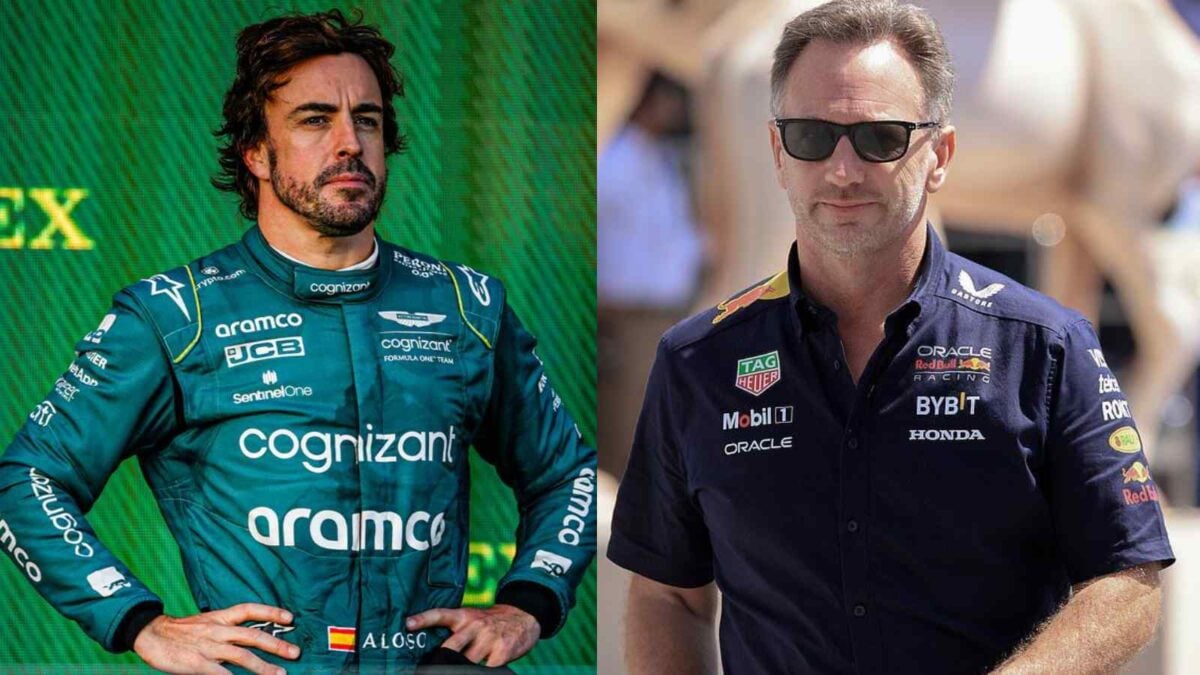 Fernando Alonso and Christian Horner