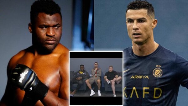 Francis Ngannou and Cristiano Ronaldo