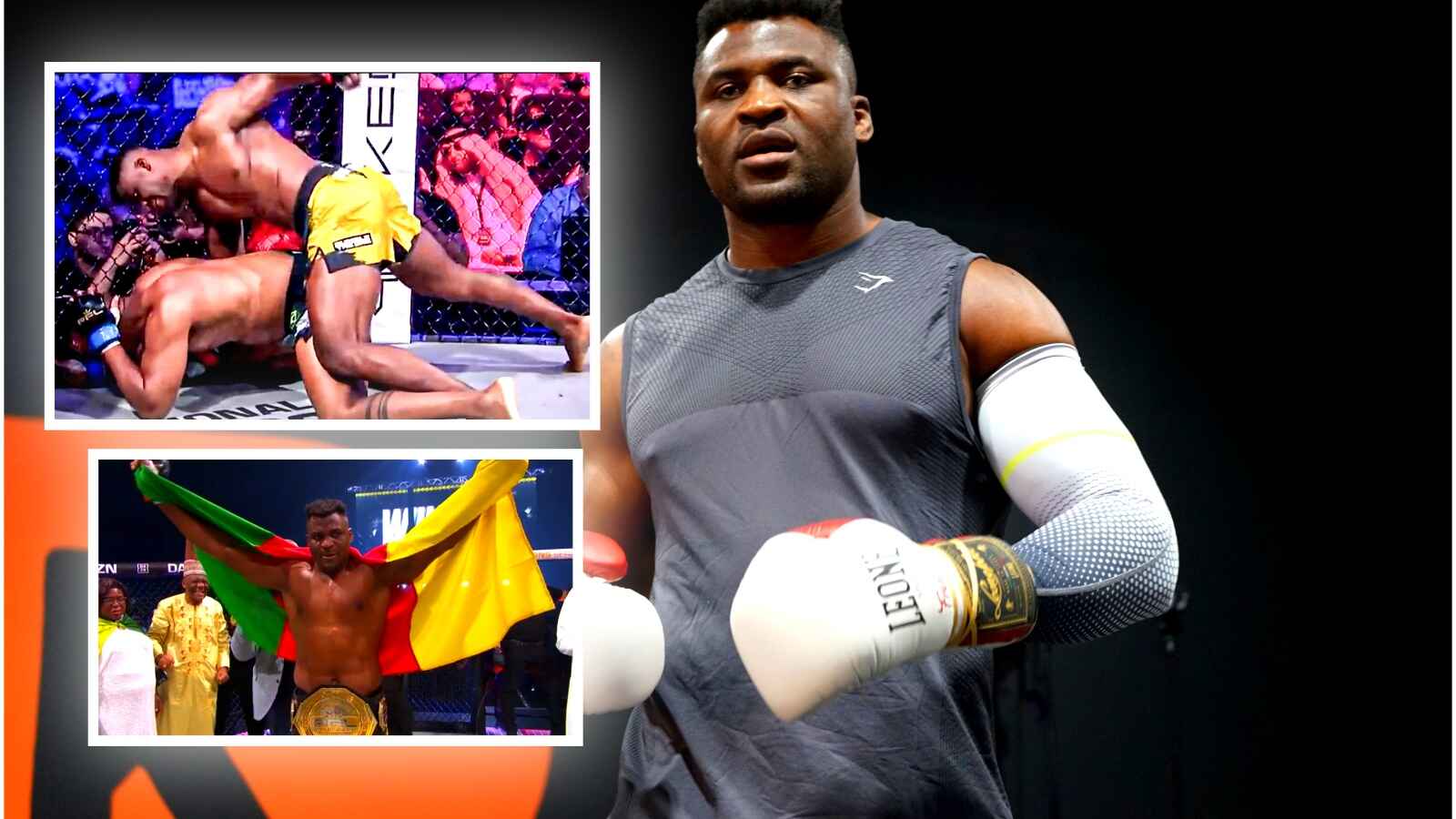 (Video) Francis Ngannou puts on punishing performance, breaks down with emotions after win over Renan Ferreira