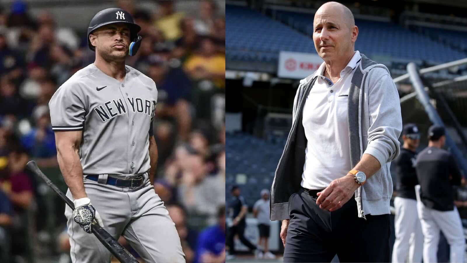 “The nature of the beast,” Brian Cashman FIERCELY backs Giancarlo Stanton against doubters as Yankees advance to World Series