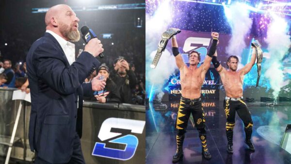 Triple H congratulates Motor City Machine Guns on shocking win on SmackDown