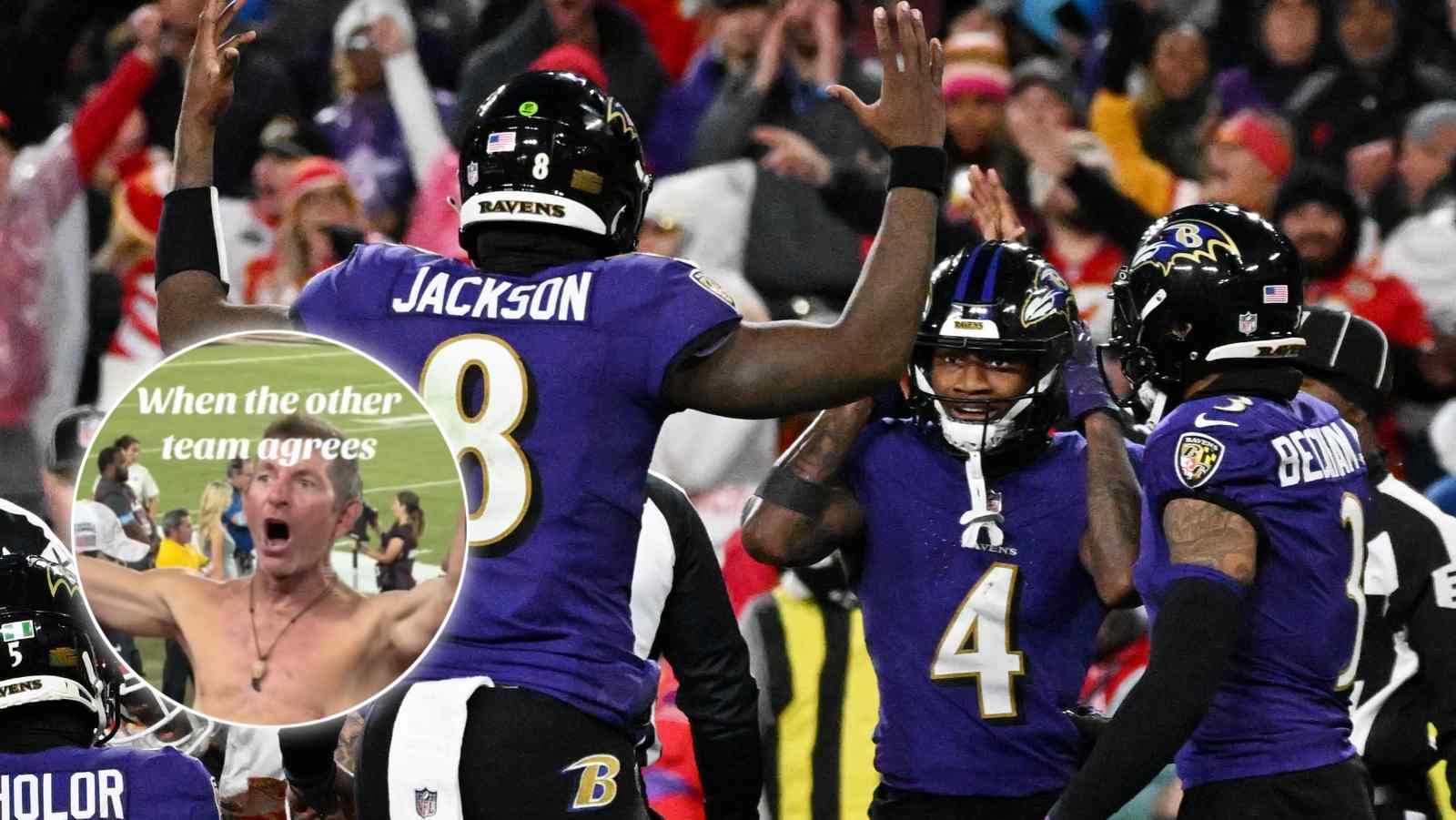 (Video) Hardcore Bucs fan calls Ravens the “best f*cking team in NFL” after watching Lamar Jackson play