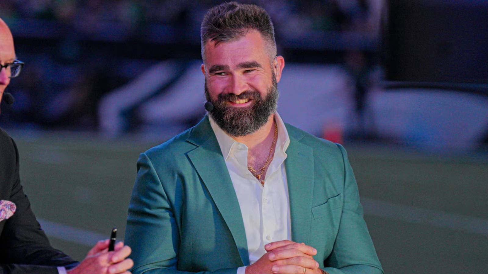 Jason Kelce has a subtle reaction to fans complaining about seeing “too much” of him on TV post retirement