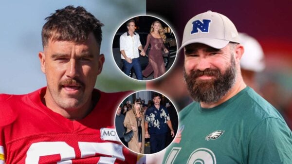 Jason Kelce roasts brother Travis for bold fashion choice on double date with Taylor Swift and Hollywood stars