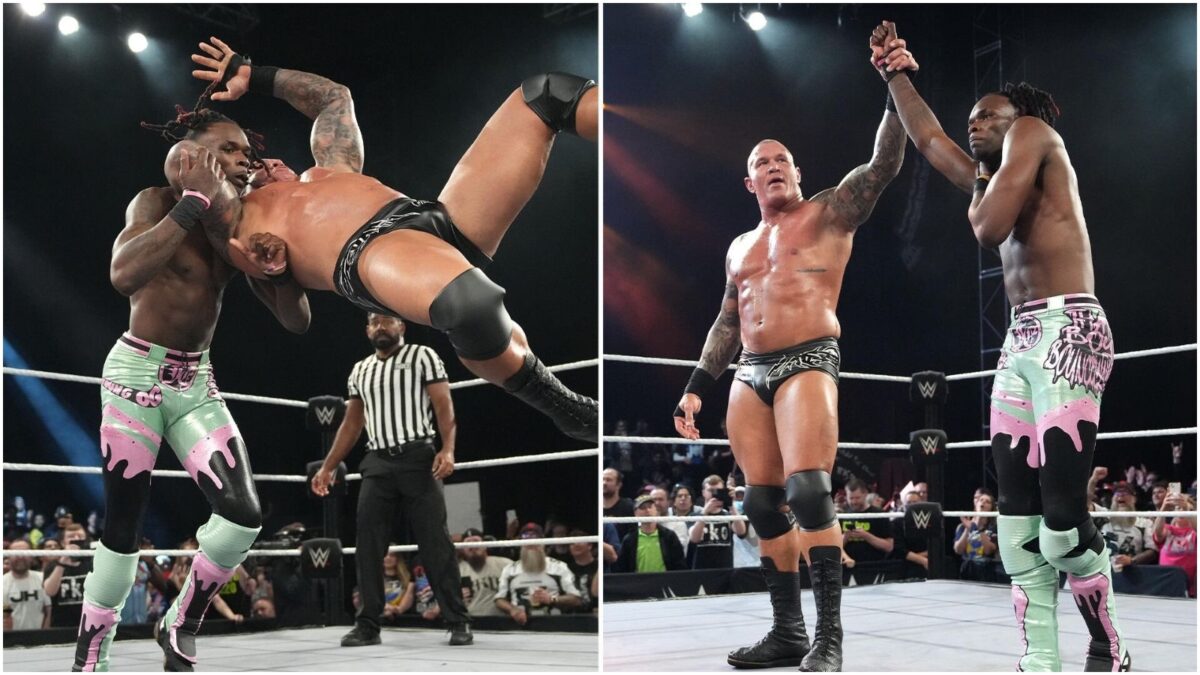 Je'Von Evans and Randy Orton