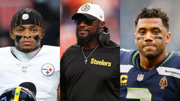 Justin Fields, Mike Tomlin, Russell Wilson