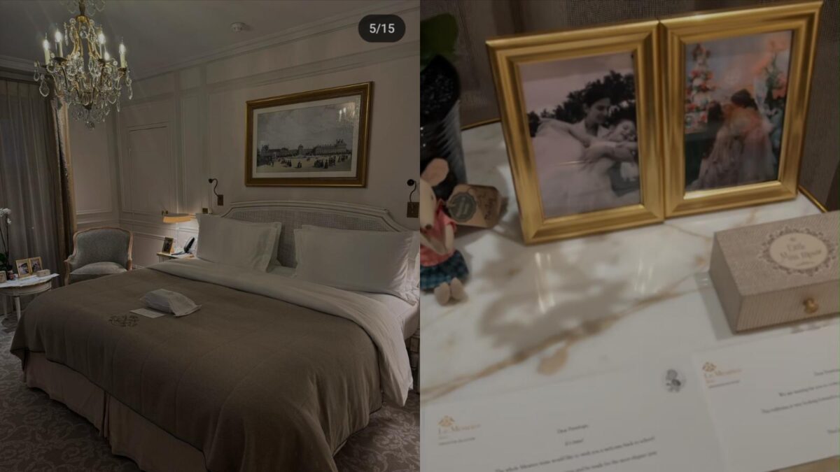 Kelly Piquet's Hotel room in Paris