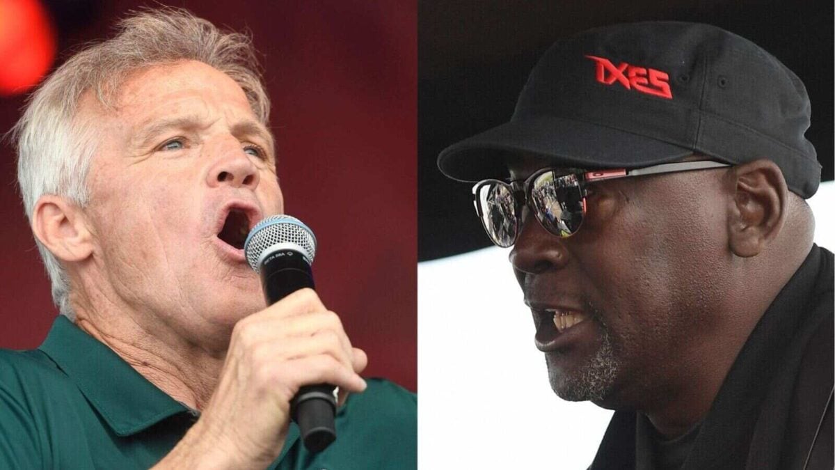 Kenny Wallace and Michael Jordan