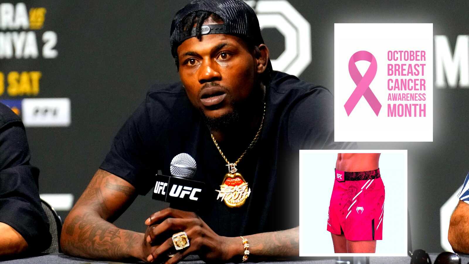 “Gotta look out for the b**bies,” UFC 307 star’s NSFW reason for ‘pink shorts’ request revealed