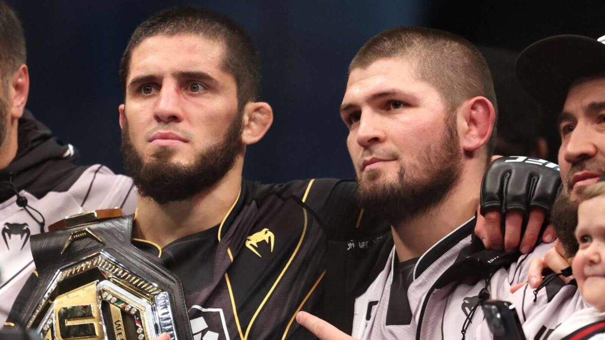 Khabib Nurmagomedov and Islam Makhachev 