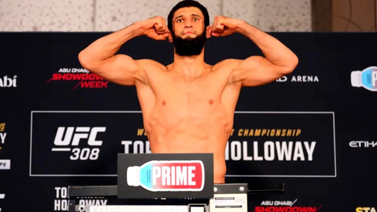 Khamzat Chimaev adds last-minute spice to UFC 308 weigh-ins