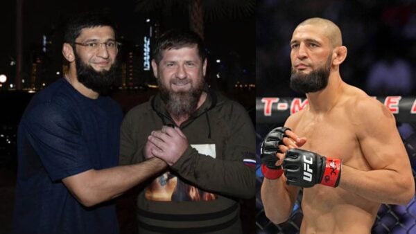 Khamzat Chimaev posts an image with Ramzan Kadyrov