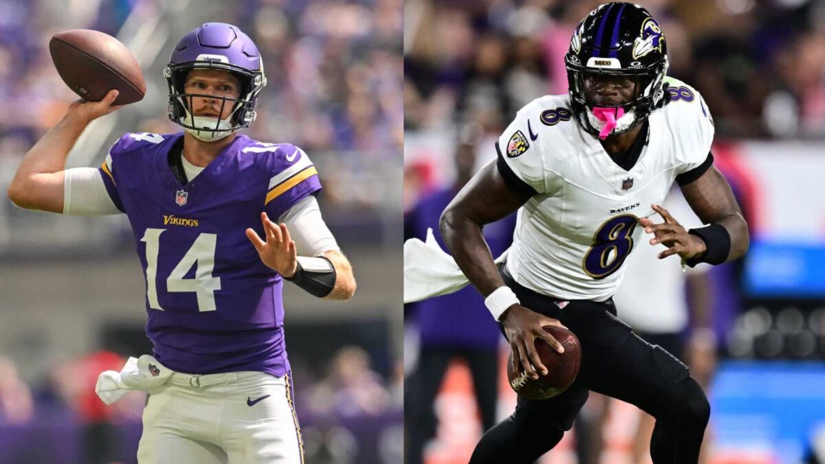 Lamar Jackson and Sam Darnold are favorites to win the league MVP award as of Week 7