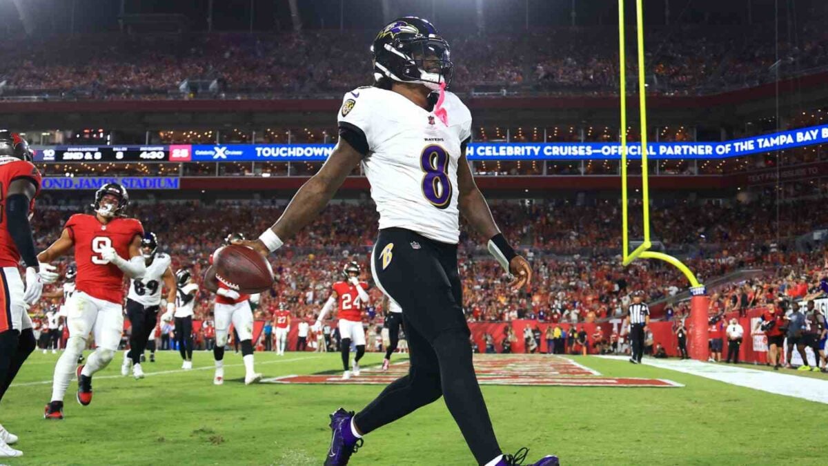 Lamar Jackson led his Baltimore Ravens to five straight wins