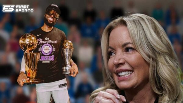 LeBron James and Jeanie Buss