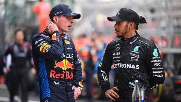 Lewis Hamilton and Max Verstappen (via Formula 1)