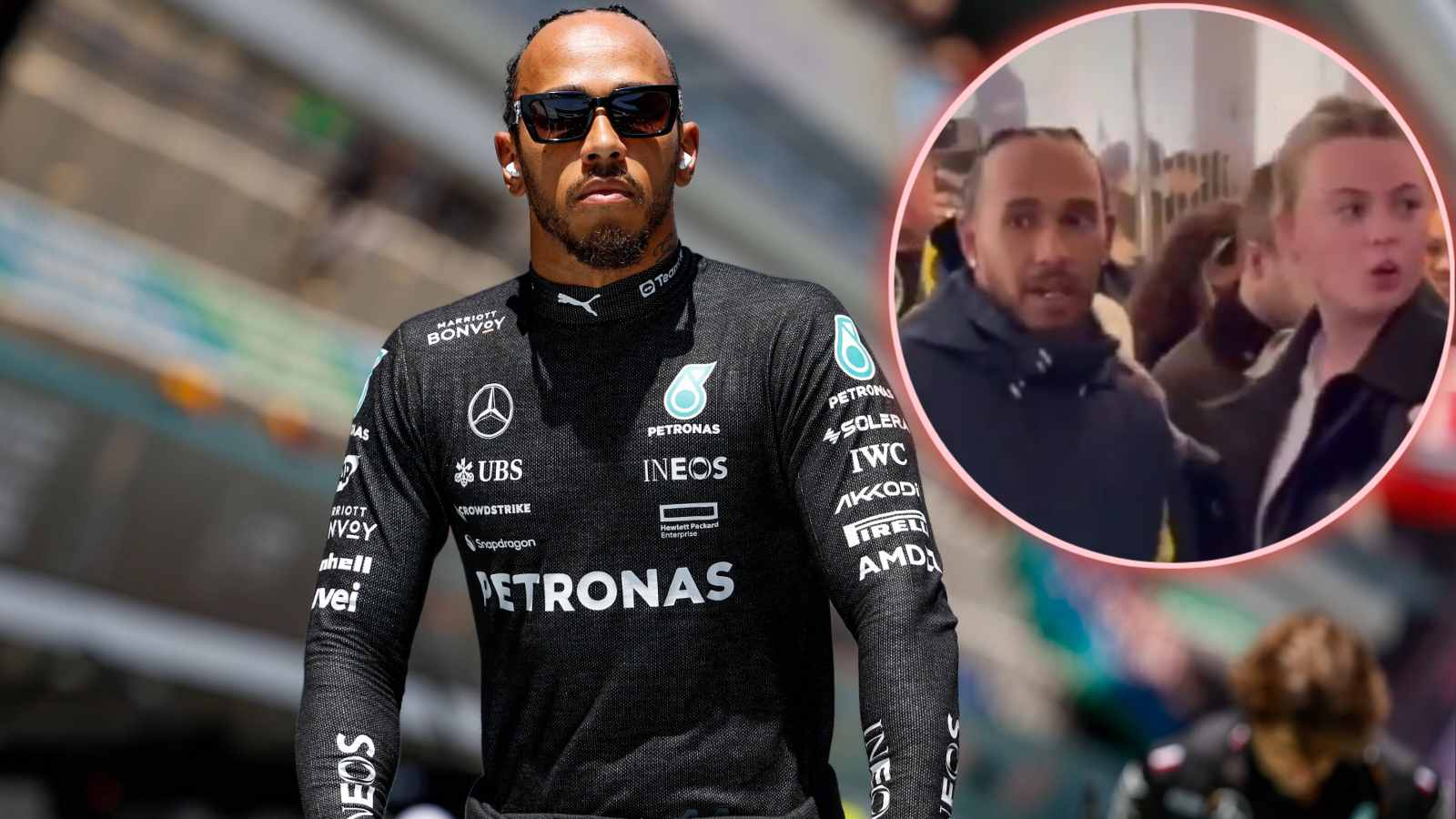 (Video) Star-struck fan goes viral with her wholesome reaction to Lewis Hamilton standing right next to her