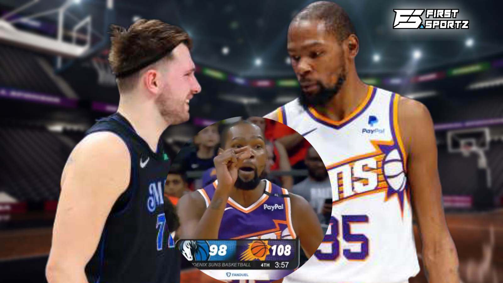 (Video) Kevin Durant does ‘too small’ celebration to Luka Doncic as 40-point party gets ruined