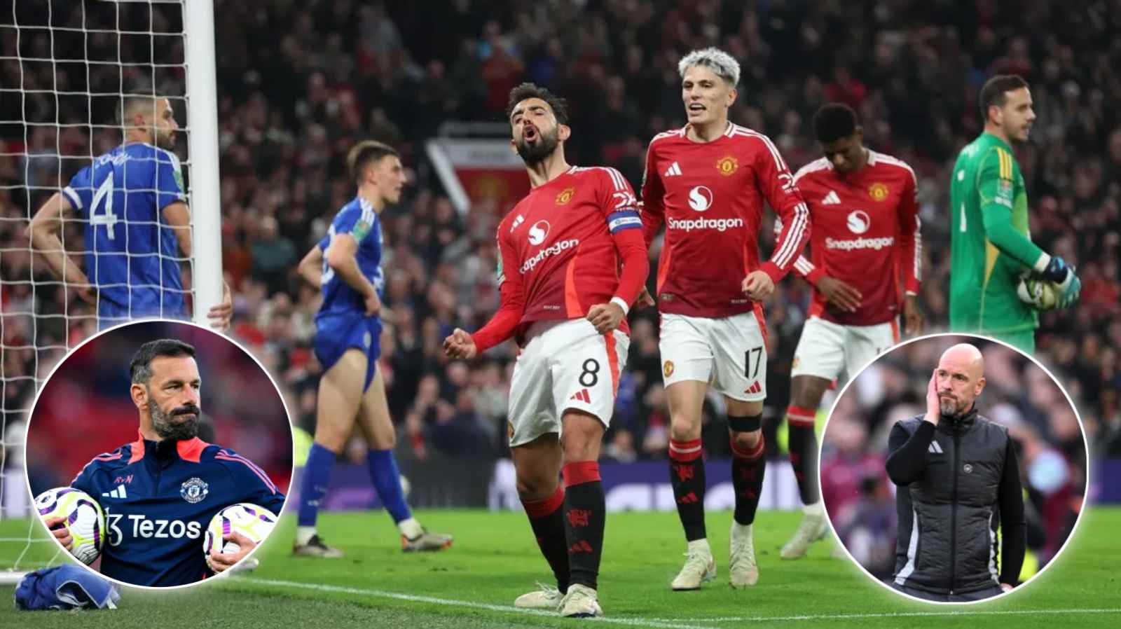 “He was always the problem” – Fans blame Erik ten Hag as Manchester United decimate Leicester City 5-2 in first game since Dutchman’s sacking