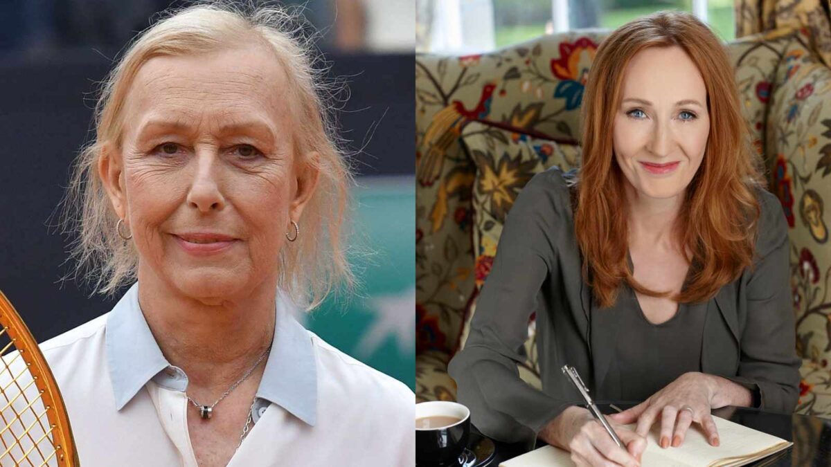 Martina Navratilova and J.K. Rowling