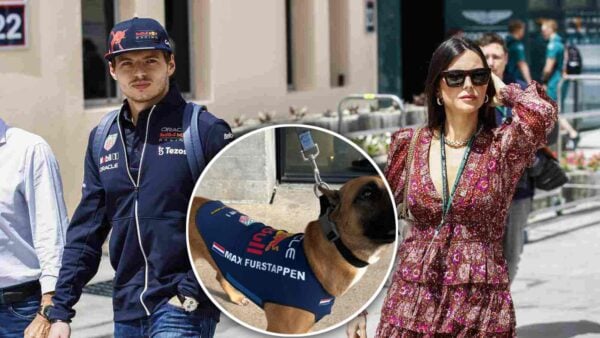 Max Verstappen Kelly Piquet and dog Max Furstappen.