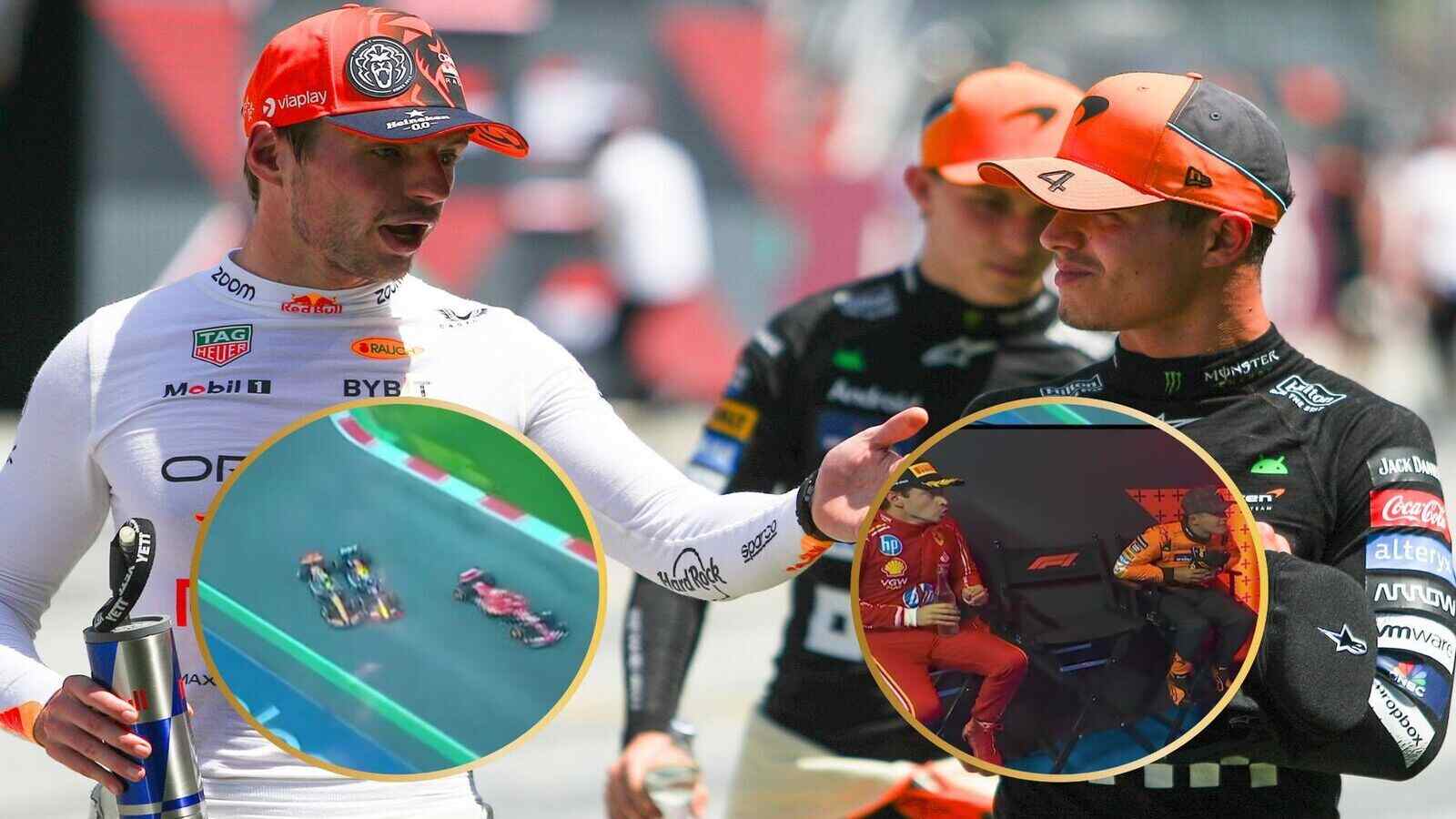 (Video) “Oh my god!!” Charles Leclerc reacts to Max Verstappen and Lando Norris’ insane battle at Mexican GP