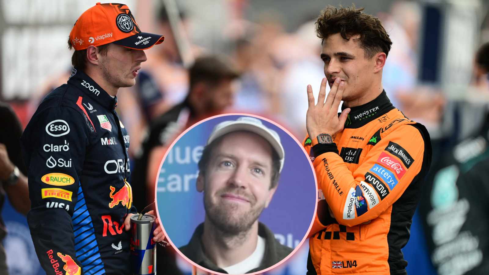 Sebastian Vettel ‘bets on’ Max Verstappen to win 2024 title over Lando Norris