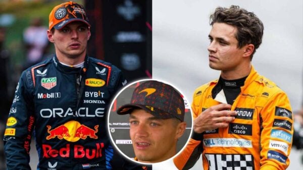 Max Verstappen and Lando Norris