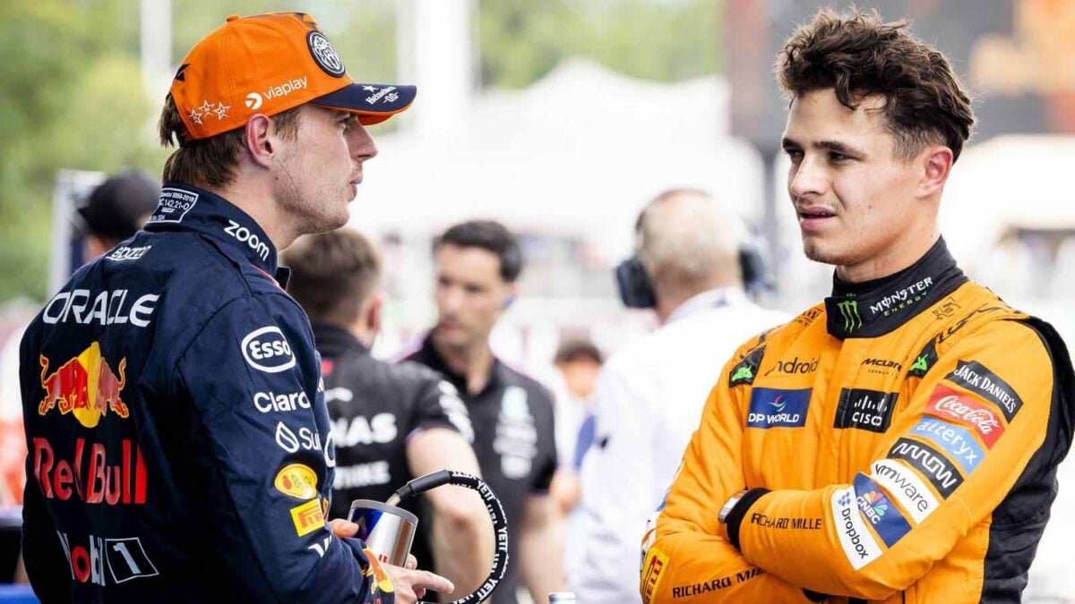 Max Verstappen and Lando Norris (via Planetf1)