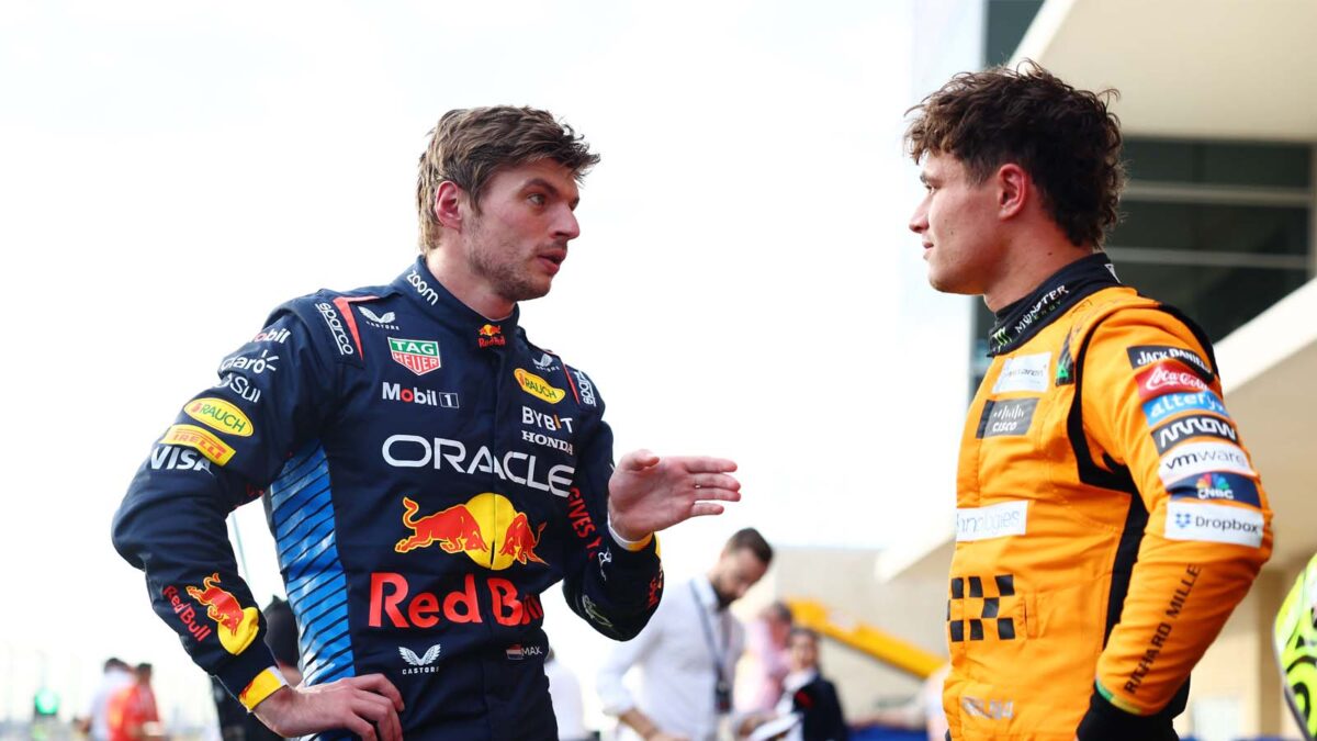 Max Verstappen y Lando Norris (vía The Times)