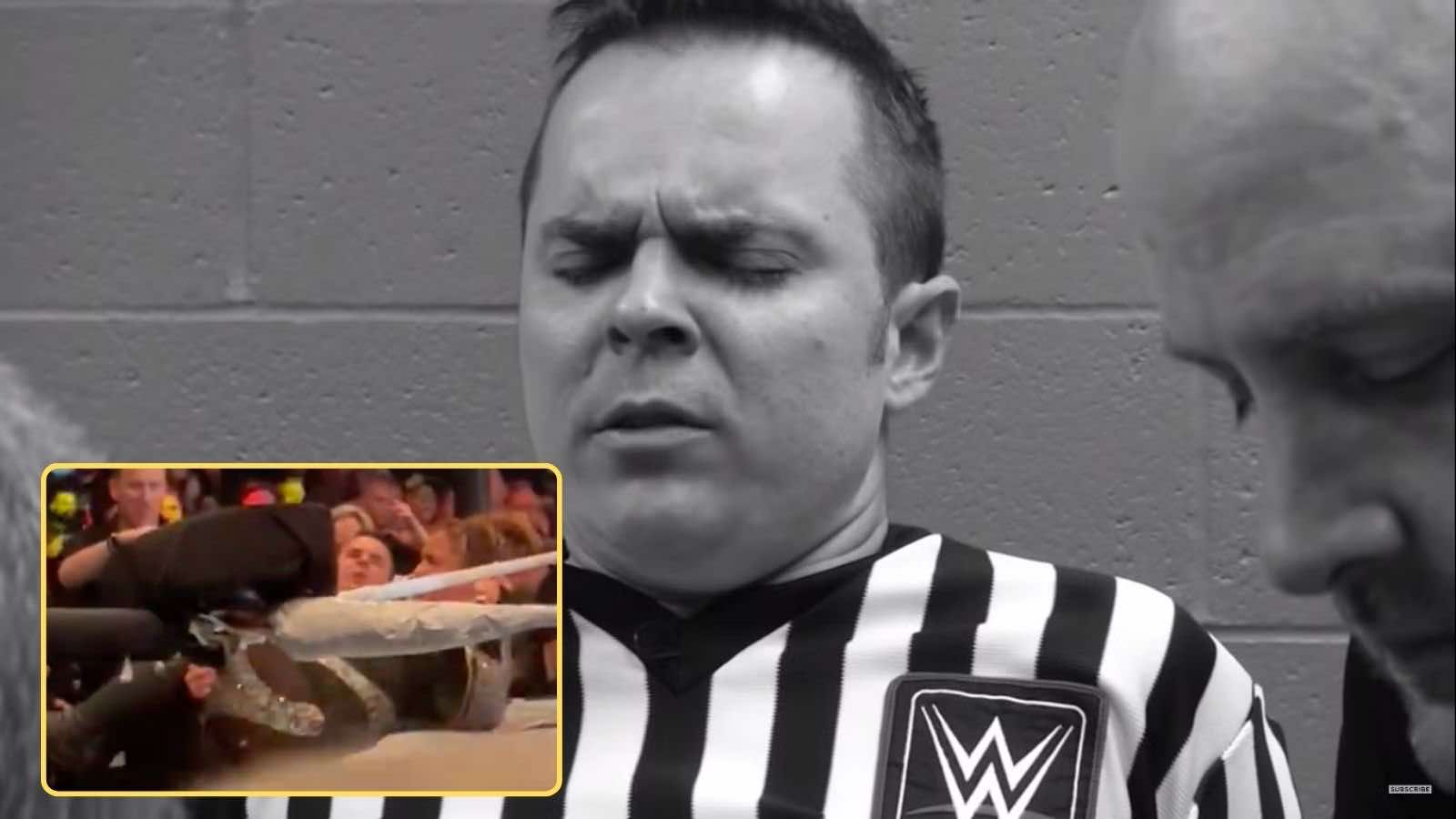 (Video) “I’m so skinny,” 40-year-old female star angry after WWE referee collapses while trying to carry her in his arms