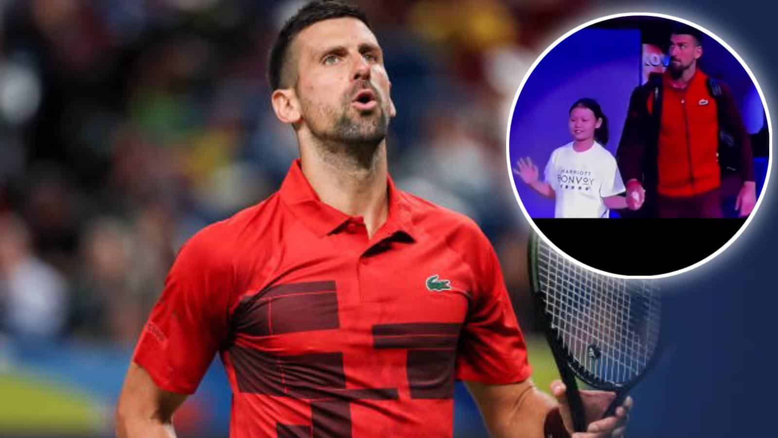 (Video) Novak Djokovic reacts to Shanghai Open introducing him as the greatest of all time (GOAT)