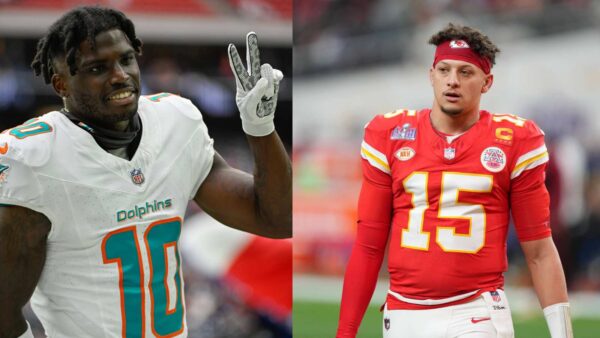 Patrick Mahomes and Kansas City Chiefs are rumored to be interested in reuniting with WR Tyreek Hill