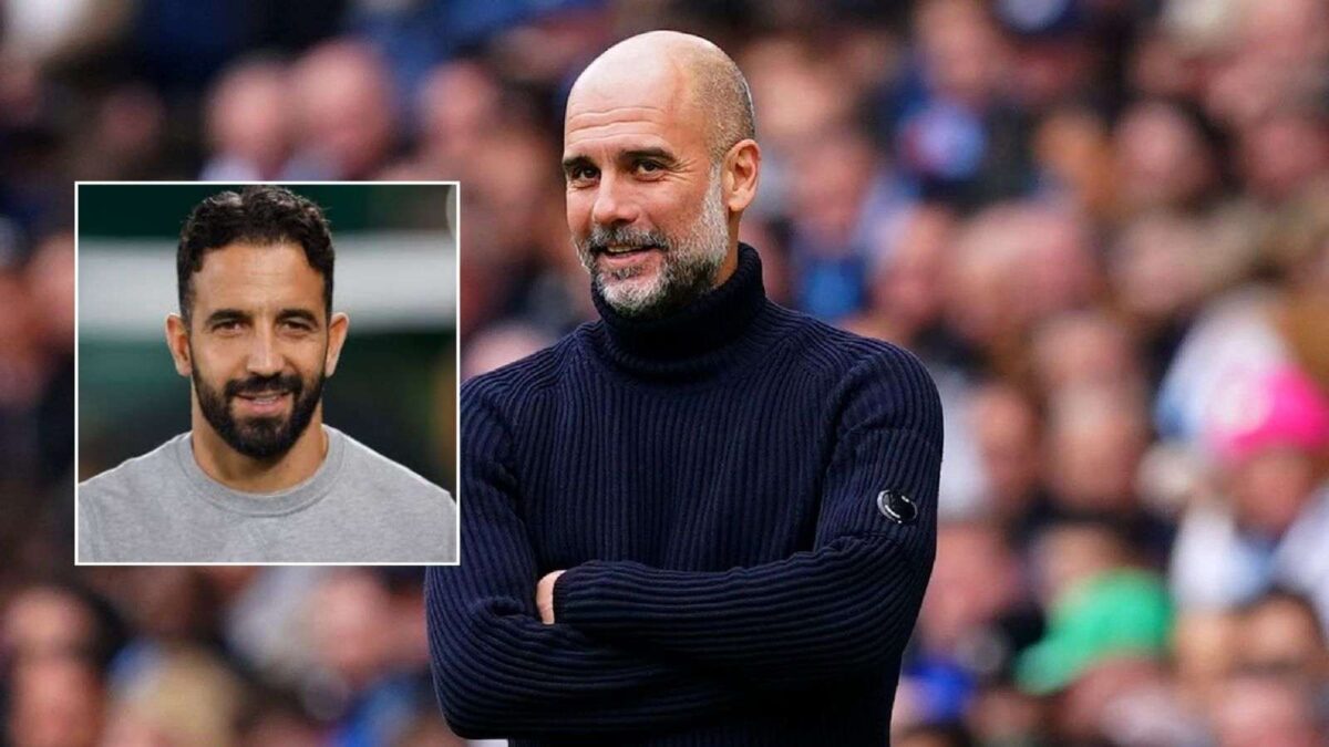 Pep Guardiola and Ruben Amorim