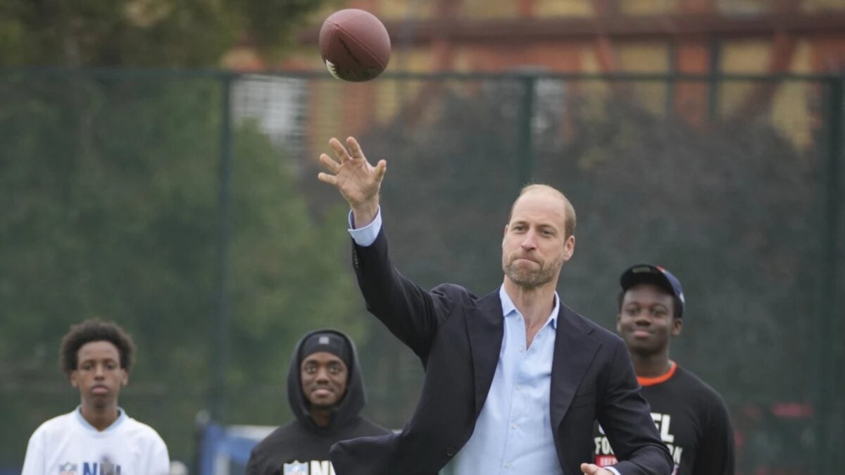 Prince William at NFL Flag Football London event