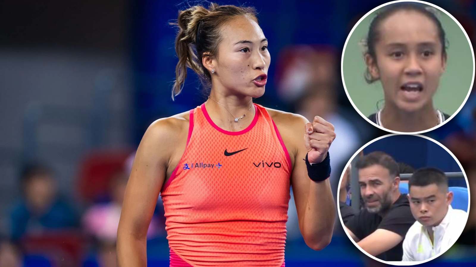 (Video) Qinwen Zheng has an intense argument with Leylah Fernandez after confronting her camp in Wuhan