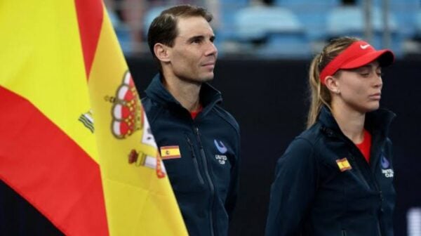 Rafael Nadal and Paula Badosa (via Eurosport)