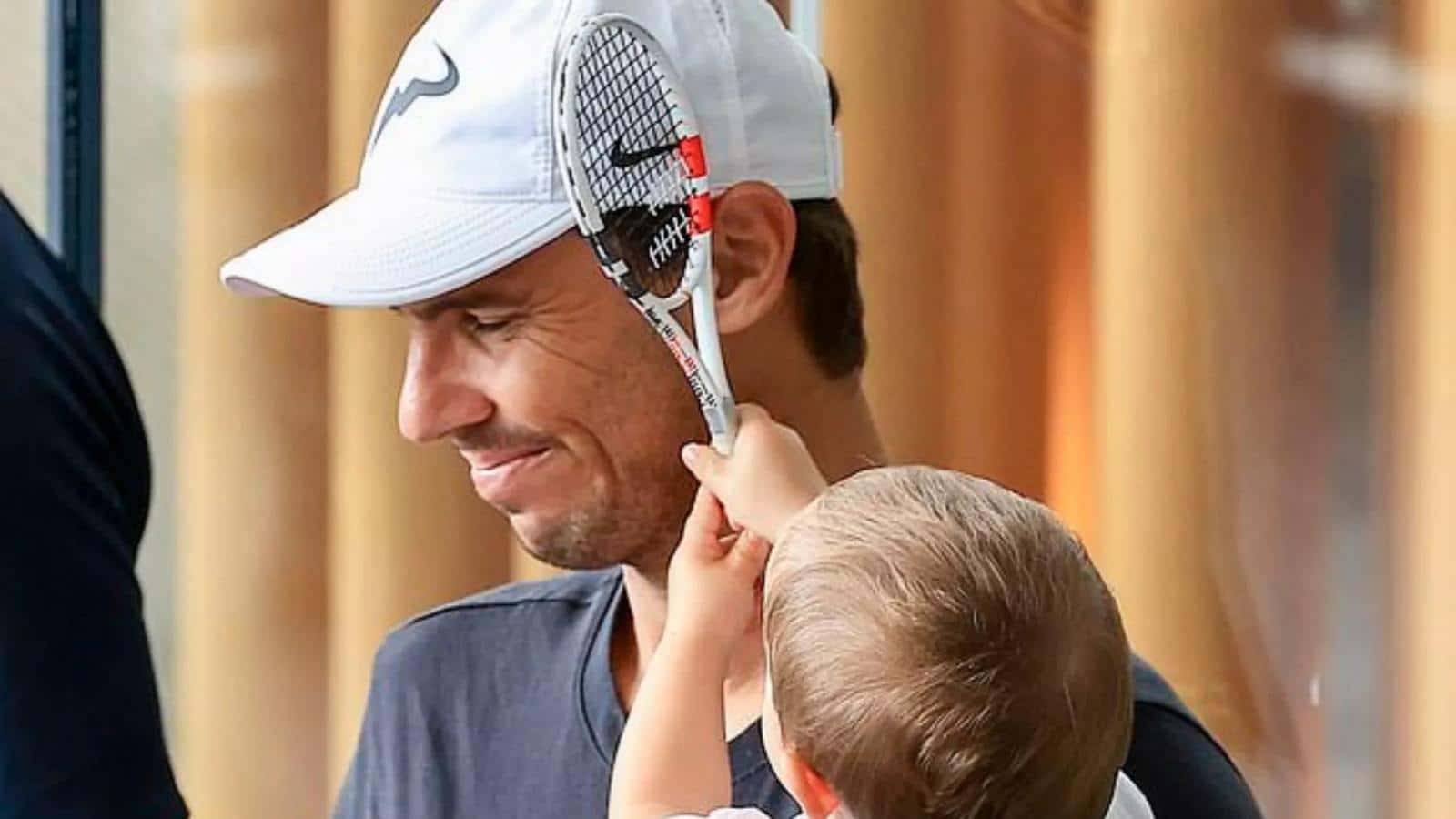 “I lost more than I won,” Rafael Nadal makes hilarious joke about his form since junior Rafa’s arrival